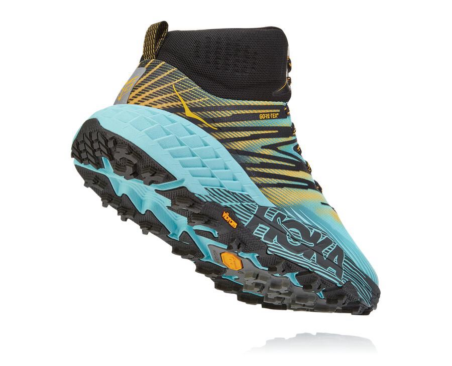 Zapatillas Trail Hoka One One Mujer - Speedgoat Mid Gore-Tex 2 - Azules - UXL793508